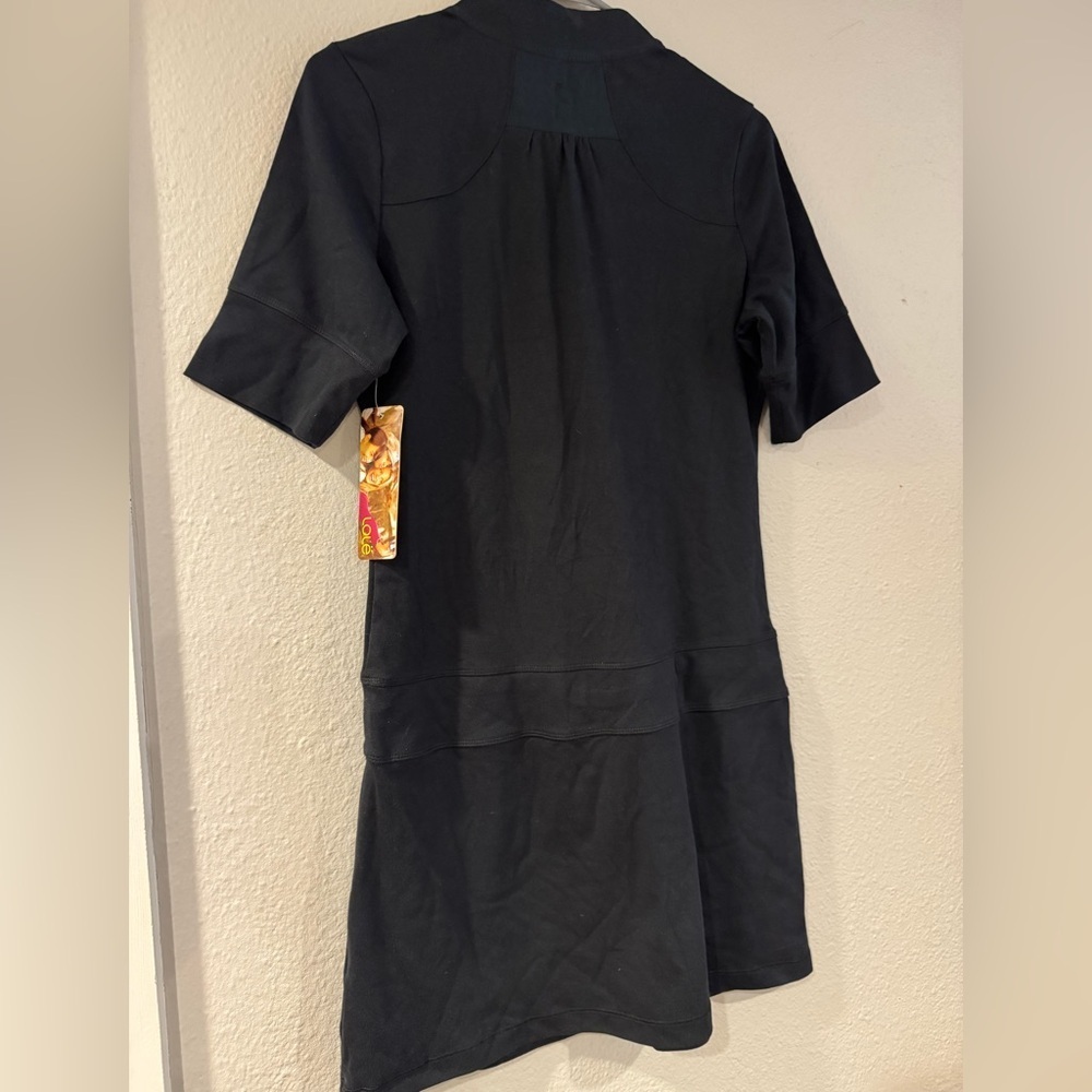 Lolë Black Short Sleeve Dress size Medium - Picture 7 of 10